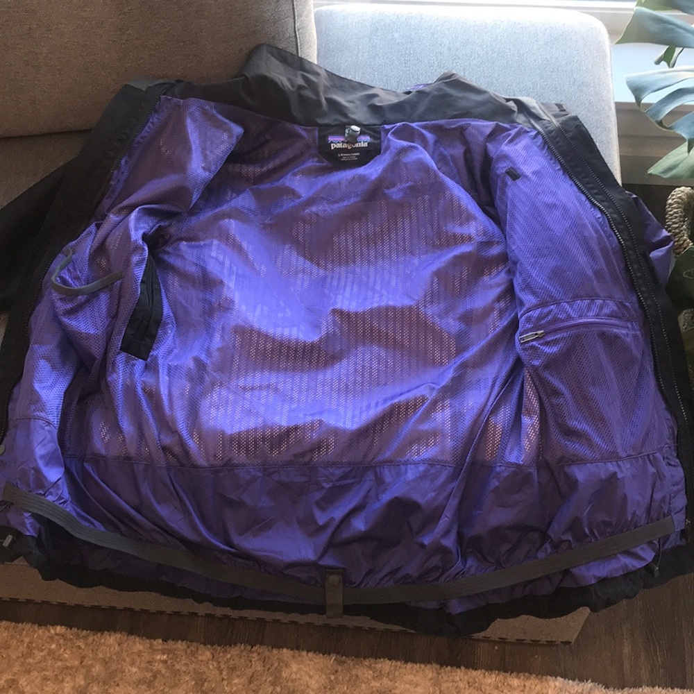 Patagonia 3-in-one snowbelle ski jacket large black purple - Picture 5 of 16